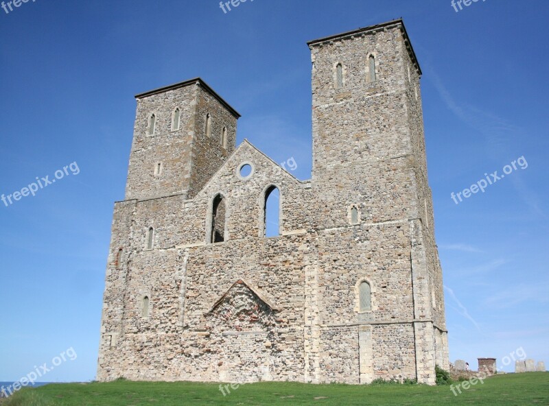 Reculver Reculver Towers Kent English Heritage Herne Bay