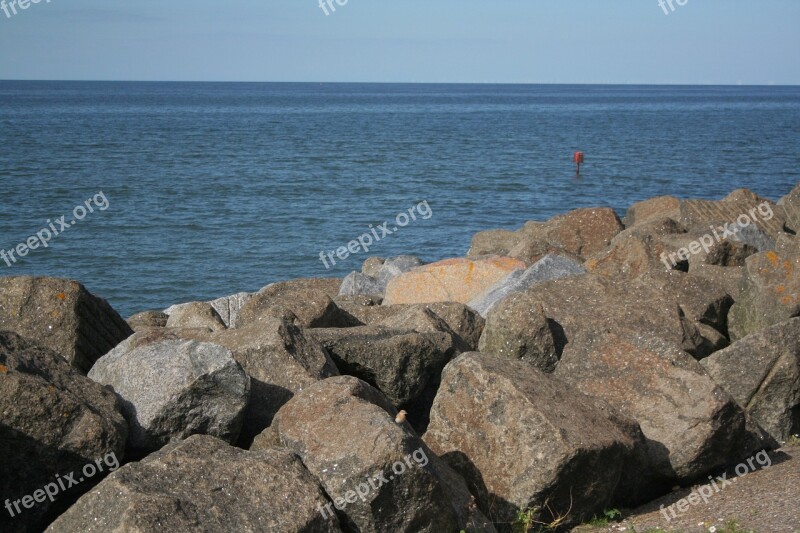 Reculver Kent England Seaside Beach