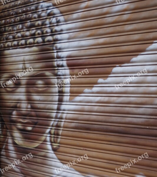 Graffiti Buddha Buddhism India Faith