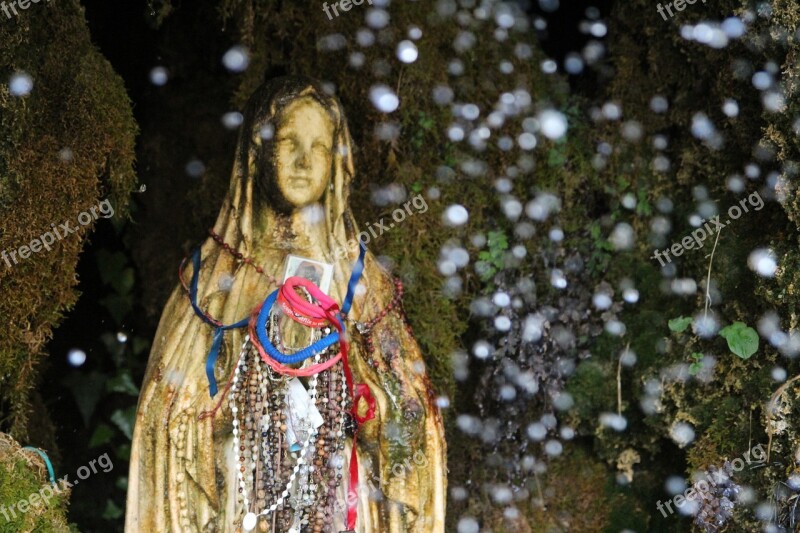 Holy Statue Religion Madonna Sicily