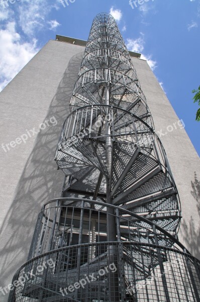 Mannheim Germany Structures Architecture Spiral Staircase