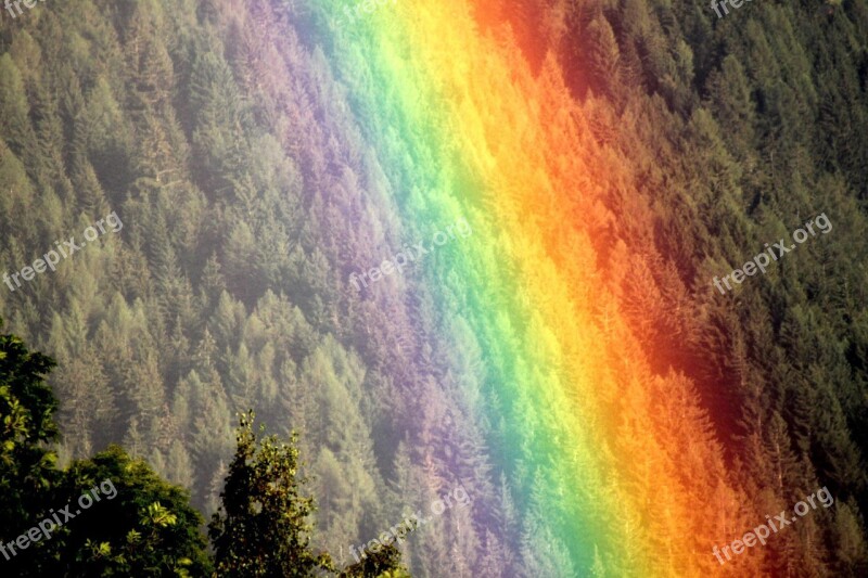 Rainbow Mood Natural Spectacle Natural Phenomenon Color