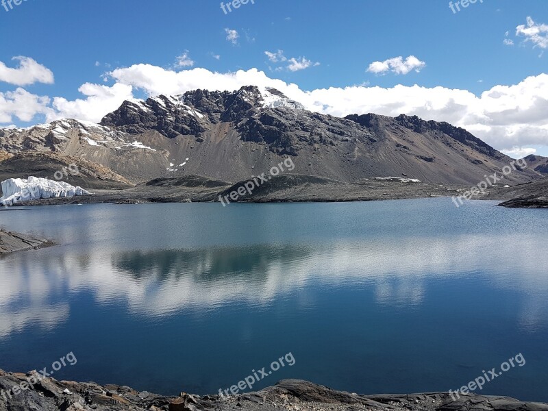 Landscape Laguna Huaraz Free Photos