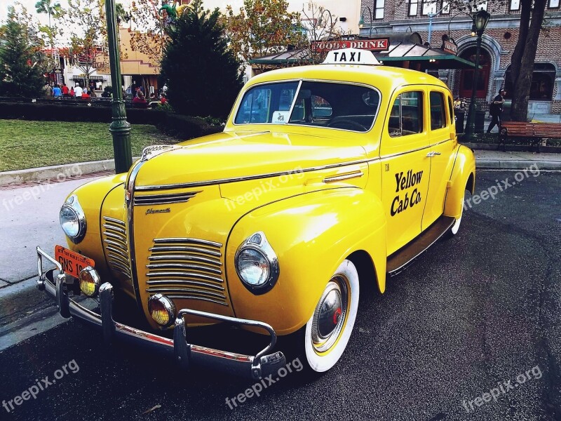 Taxi Car Vintage Old Free Photos