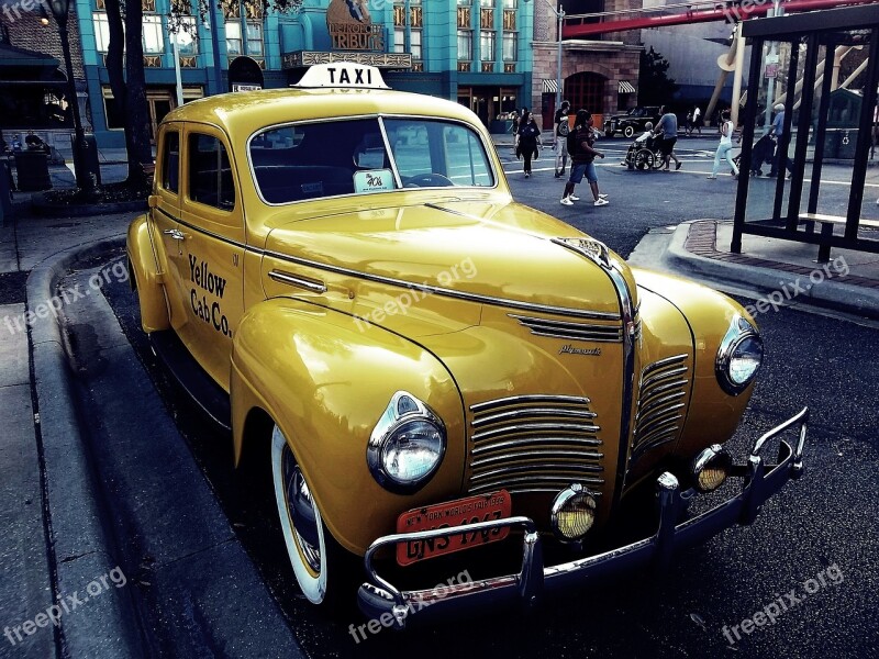 Taxi Car Vintage Old Free Photos