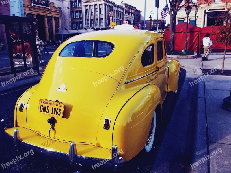 Taxi Car Vintage Old Free Photos