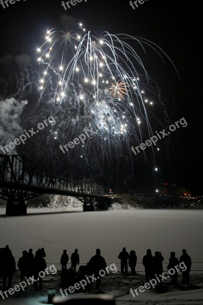 Ottawa River Ottawa Canada New Year's Eve New