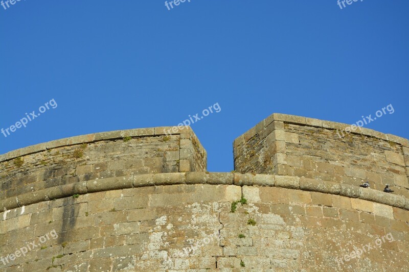 Niche Castle Saint Malo Brittany Rampart