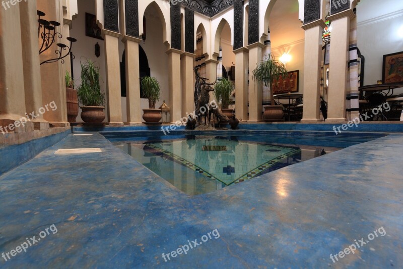 Morocco Hotel Indoor Pool Guesthouse