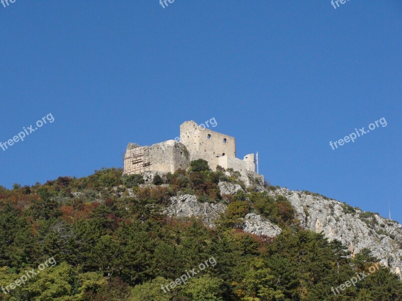 Castle Tower Ruins Hill Hilltop