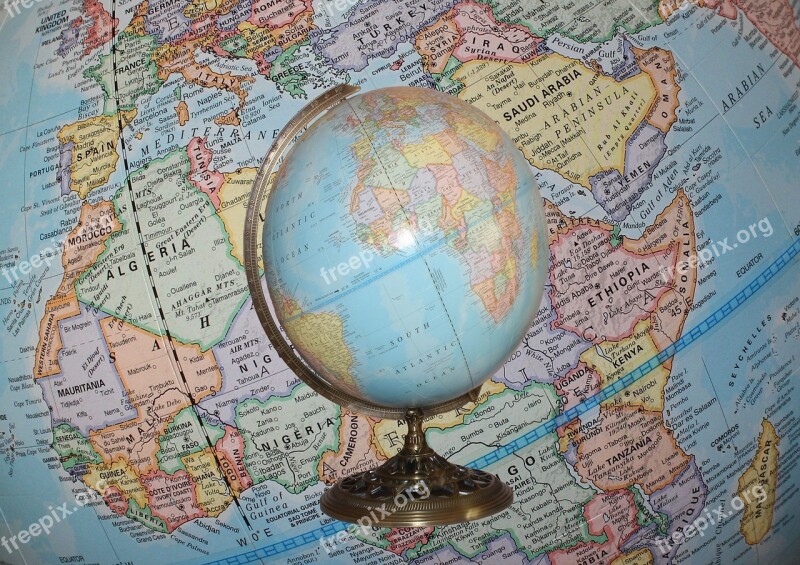 Globe World Map Earth Planet