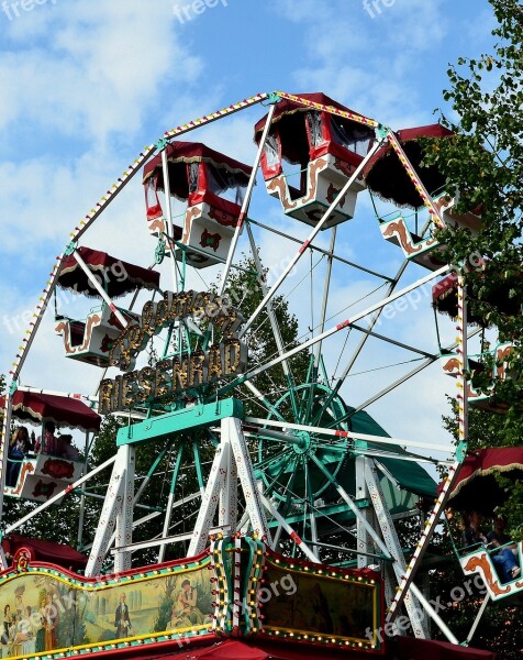 Ferris Wheel Carousel Historically Fair Year Market