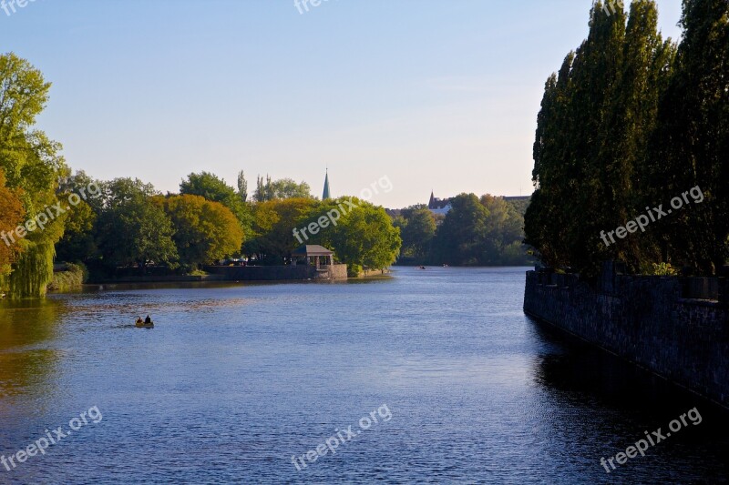 Hamburg Alster Boat Water Sky