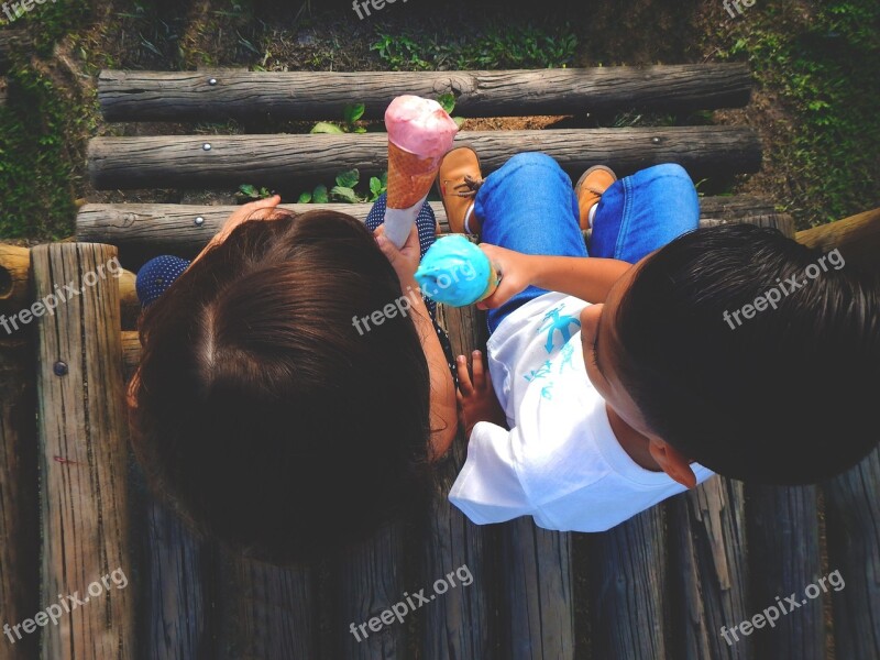 Kids Park Ice Cream Love Free Photos