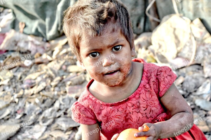 Slums Poor India Girl People