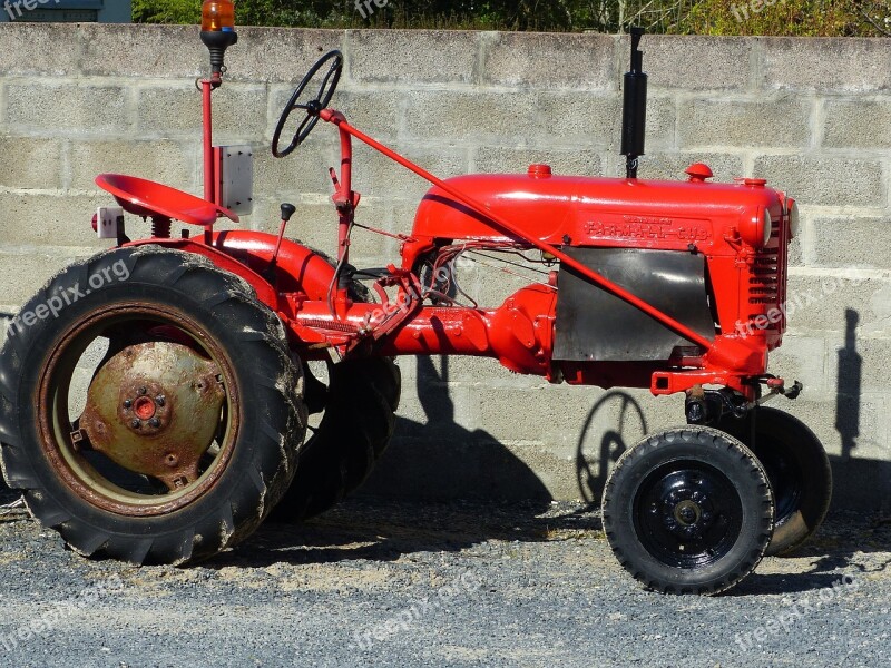 Tractor Farmall Tractor Farmall Former Mac Cormick International Harvester