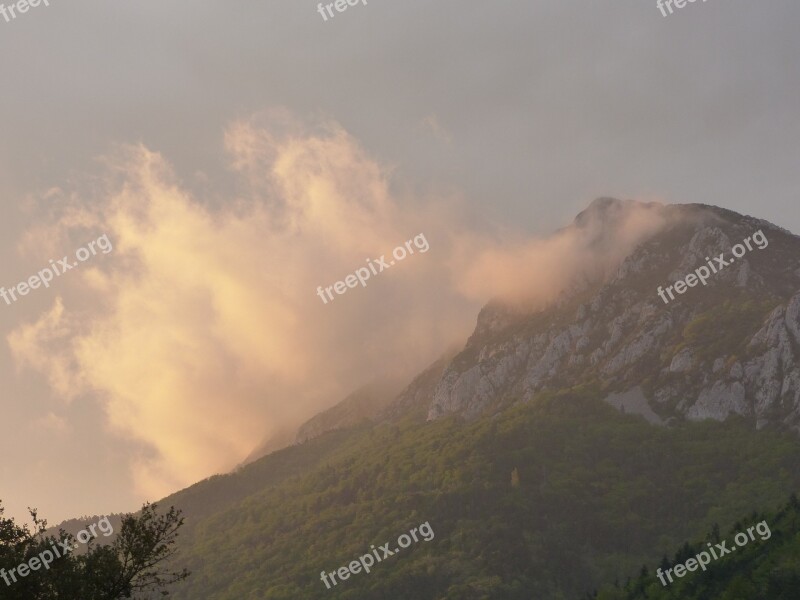 Mountain Sky Cloud Landscape Nature