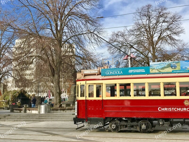 Trams Christchurch N New Zealand