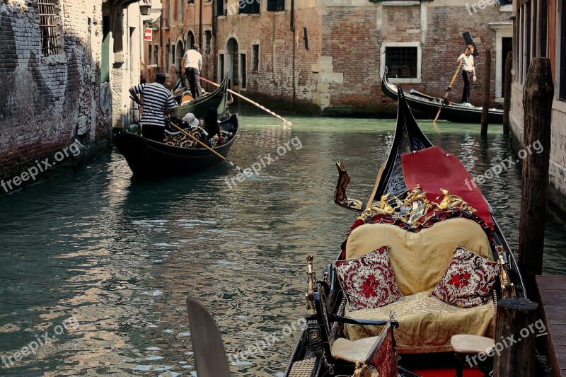 Venice Gondola Channels Channel Italy