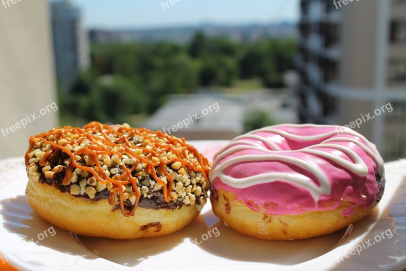 Donuts Sweetness Baking Confectionery Free Photos