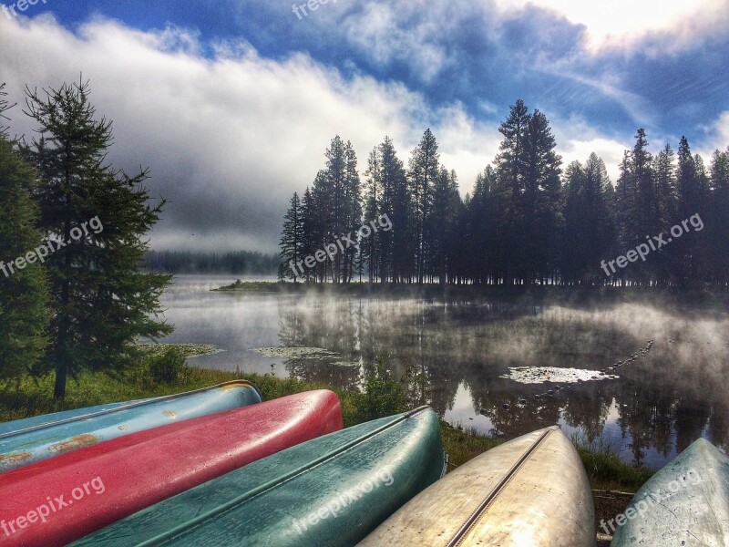 Canoe Lake Water Vacation Canoeing