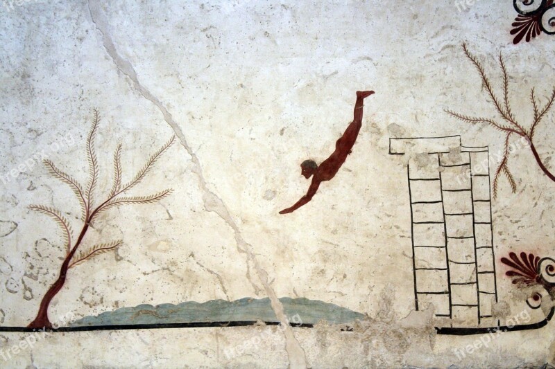 Tomb Museum Paestum Fresco Salerno