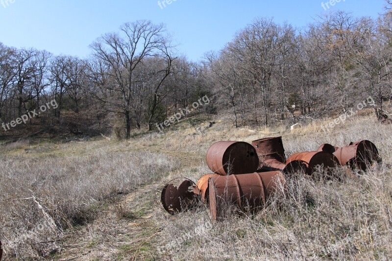 Park Sunny Barrels Nature Landscape