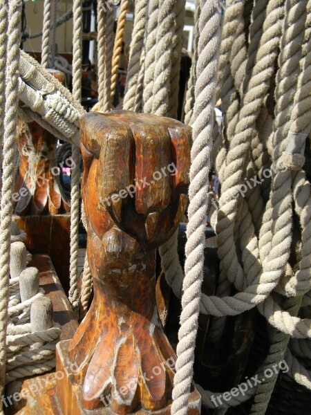 Sailing Ship Rigging Rope Free Photos