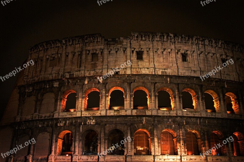 Rome Italy Colosseum Roma Italia