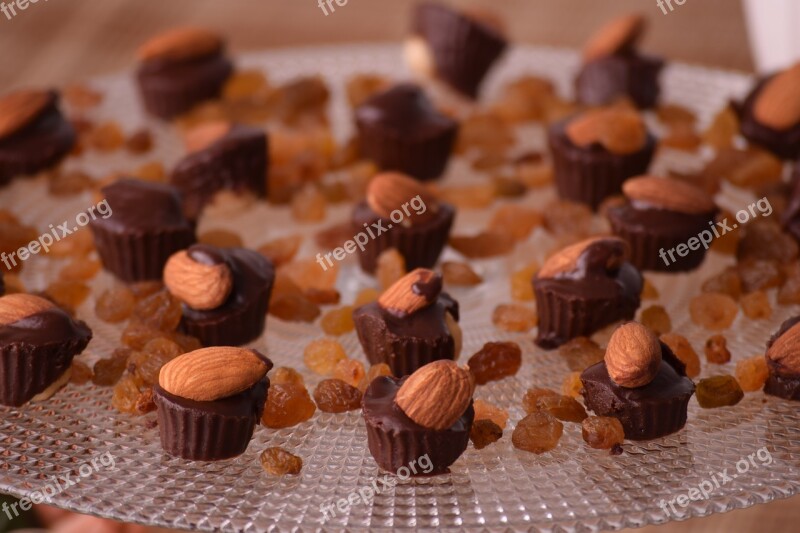 Almond Almond Chocolate Chocolates Chocolate Dessert