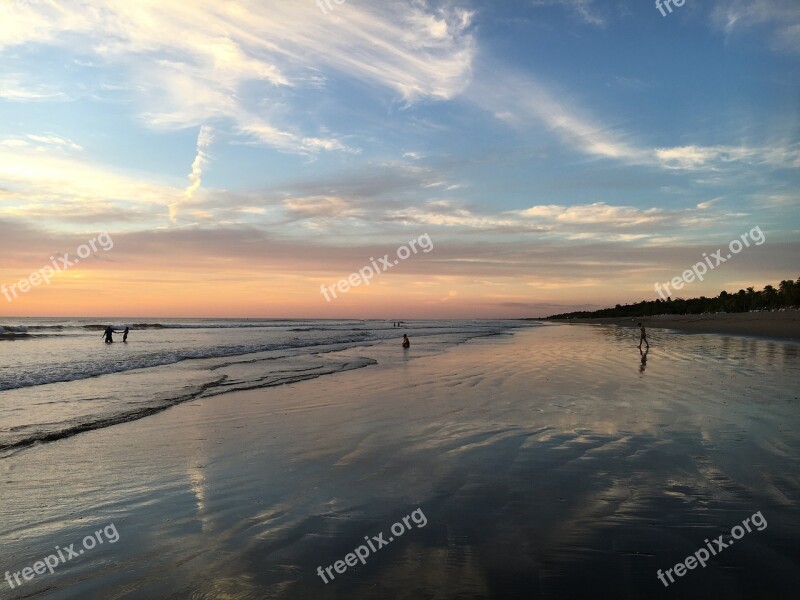 Beach Nicaragua Waves Tropical Free Photos