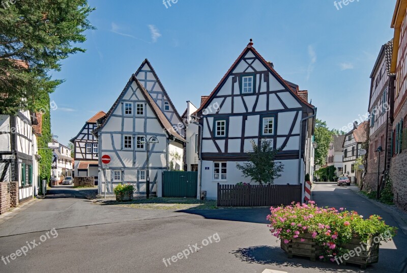 Dreieich Three Oak Grove Hesse Germany Historic Center