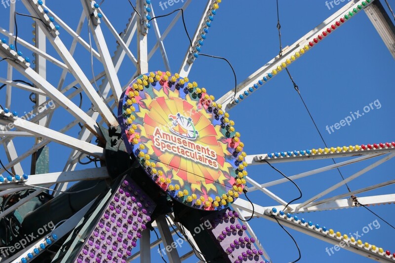 Manege Fair Ferris Wheel Attraction Sky