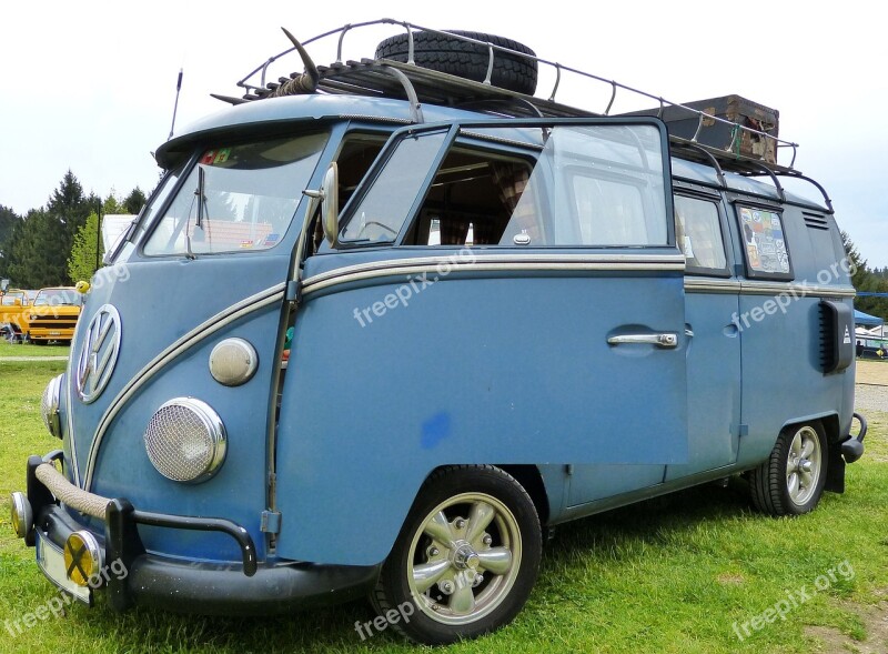 Vw Bus Oldtimer Cult Vehicle Free Photos