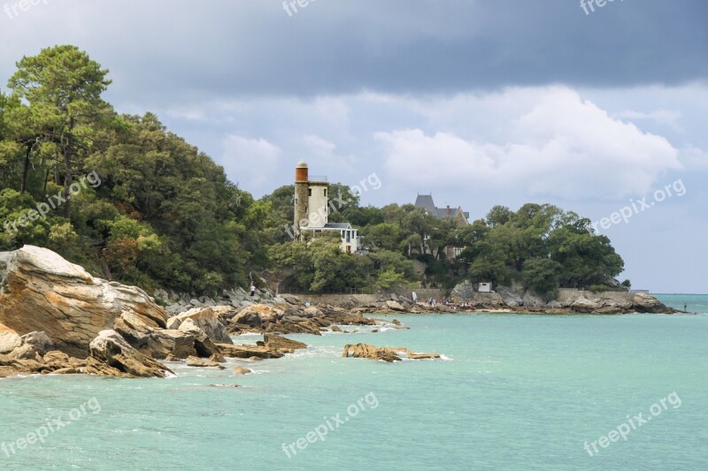 Noirmoutier Anse Rouge Lighthouse Free Photos