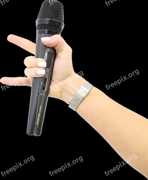 Hand Hold Microphone Rock Concert