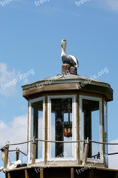 Nautical Lighthouse Seagull Sea Ocean