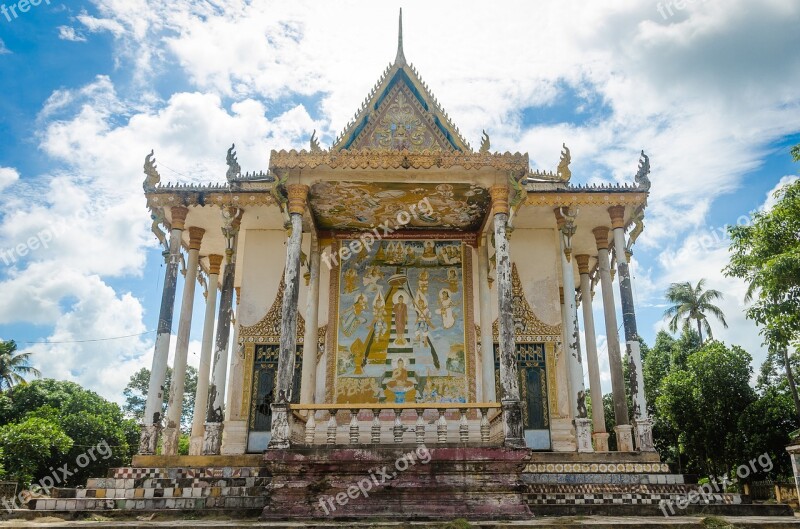 Cambodia Pagoda Asia Temple Travel