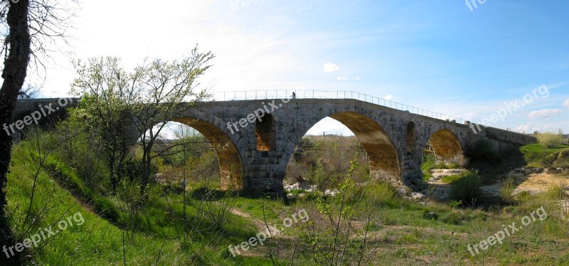 Roman Bridge Pont Julien Vaucluse Free Photos