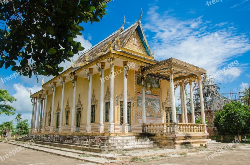 Pagoda Asian Cambodia Temple Architecture