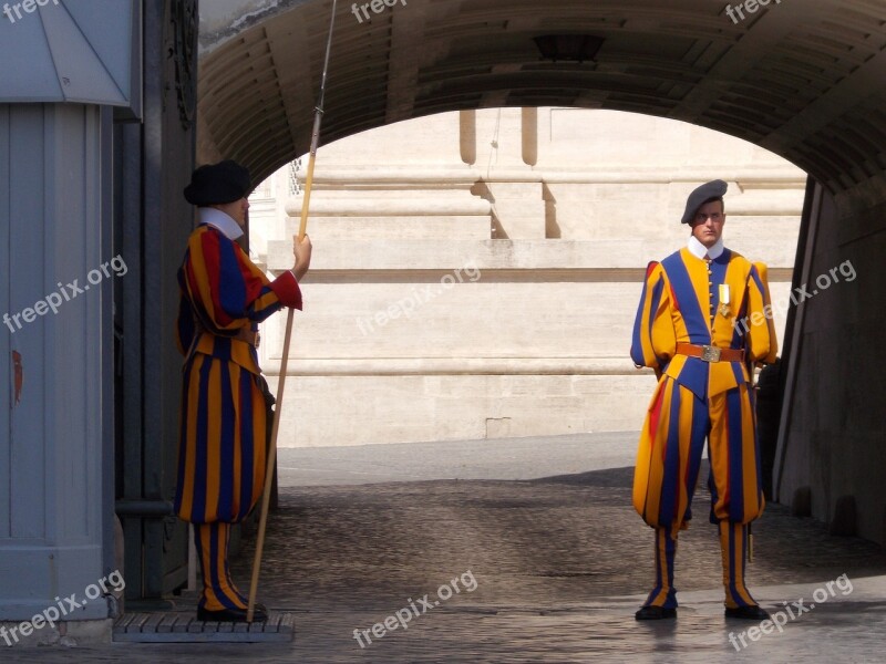 Swiss Guard Vatican Guard Free Photos