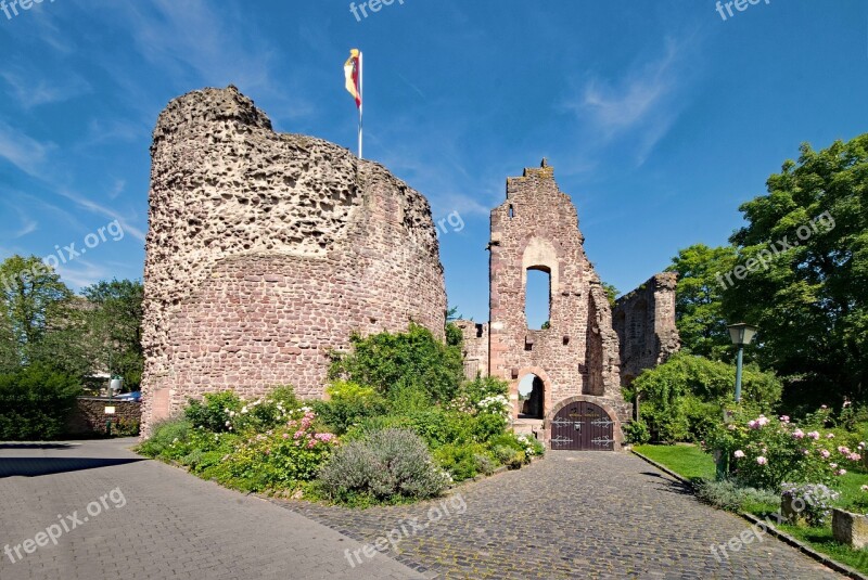 Castle Hayn Dreieich Three Oak Grove Hesse Germany