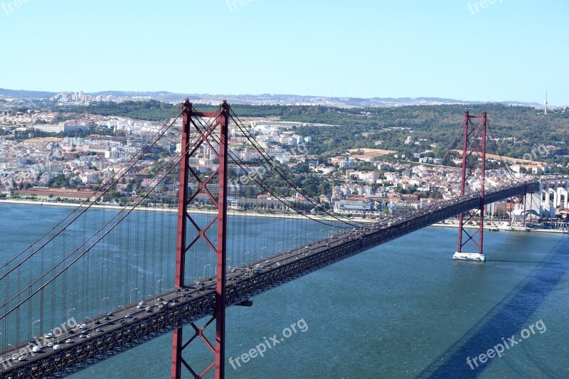 Portugal Lisbon Bridge Lisboa City