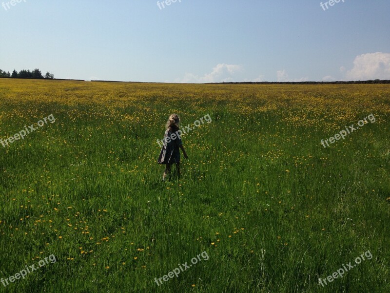 Girl Child Kid Childhood Summer