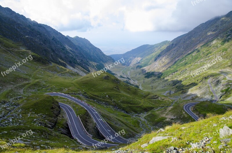 Transfagarasan Roud Speed Mountains Free Photos