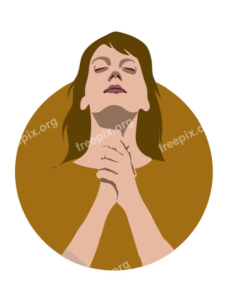 Women Woman Pray Prayer Vector