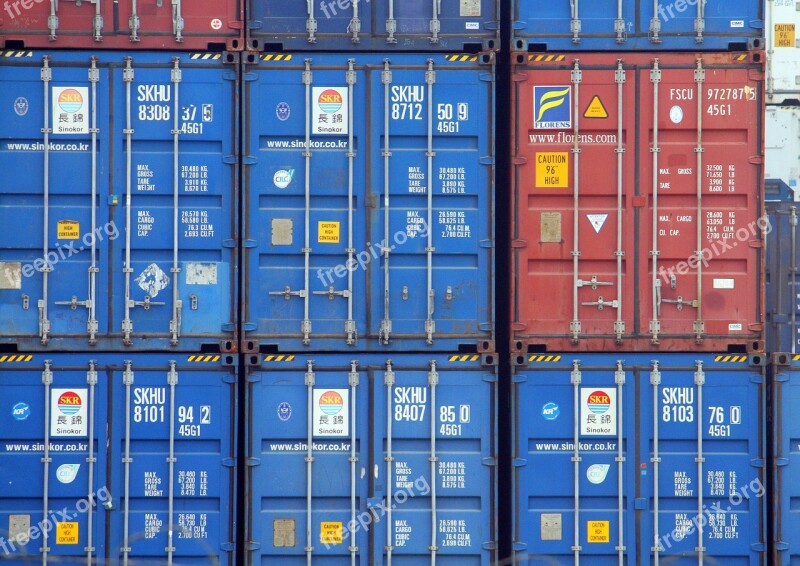 Containers Freight Export Cargo Transport