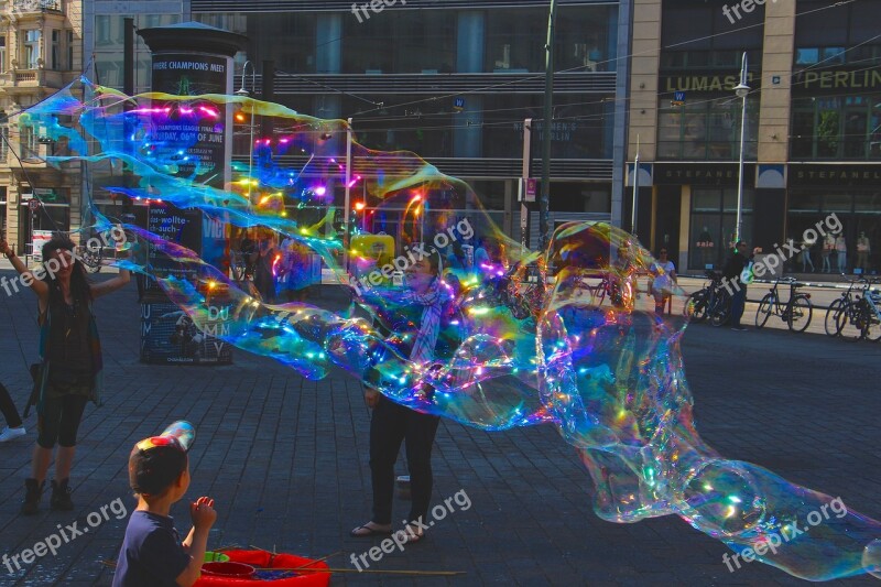 Soap Bubbles Berlin Giant Bubble Free Photos