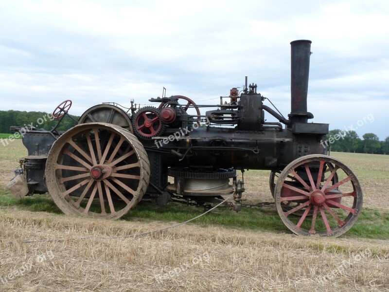 Steam Plow Agricultural Machine Baier Röderhof Event Free Photos