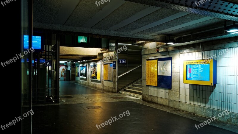 Underpass Railway Station Lausanne Sbb Switzerland